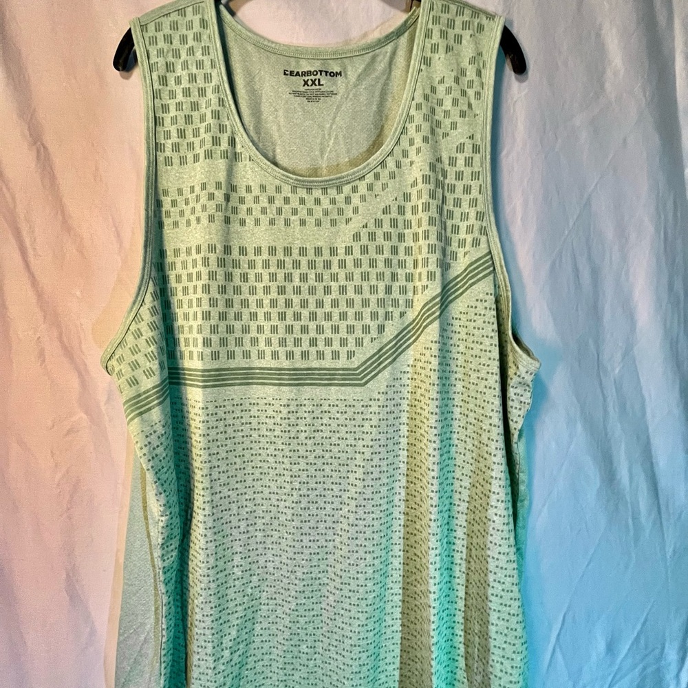 Bearbottom Tempo Green Patterned Men's Tank Top XXL